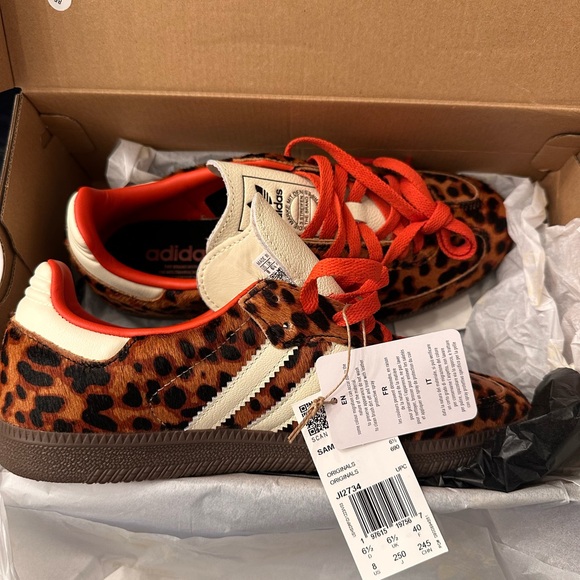 Adidas Samba OG Leopard / Cream Orange - Picture 4 of 4